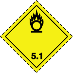 ADR pictogram 5.1-Oxidizers